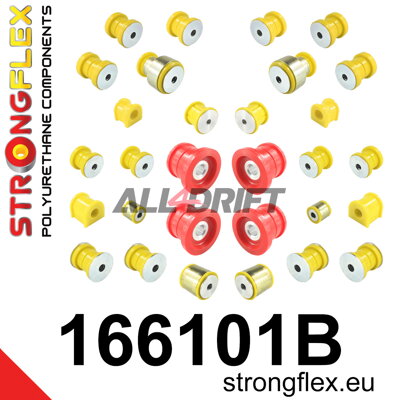 166101B Full suspension polyurethane bush kit - Maserati GranCabrio (10-19)