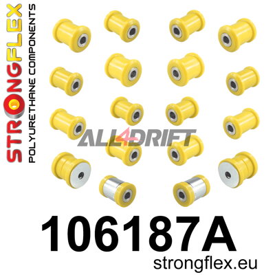 106187A Rear suspension bush kit SPORT Fiat / Mazda