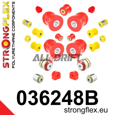 036248B Full suspension polyurethane bush kit BMW E6x / E65