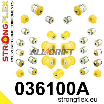 036100A Full suspension polyurethane bush kit SPORT BMW X3 / X4