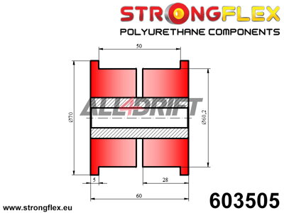 603505 Universal bush 60mm