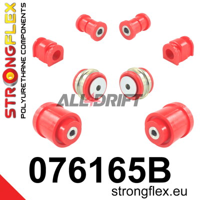 076165B Front suspension and rear beam bush kit Ford / Mazda
