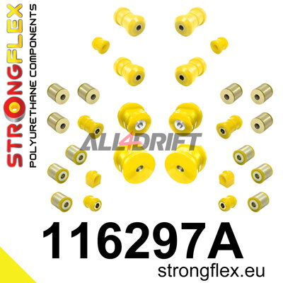 116297A Full suspension polyurethane bush kit SPORT - Mercedes W124 4MATIC