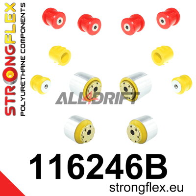 116246B Front suspension bush kit - Mercedes W211 RWD