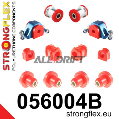 056004B Full suspension polyurethane bush kit Citroën / Peugeot
