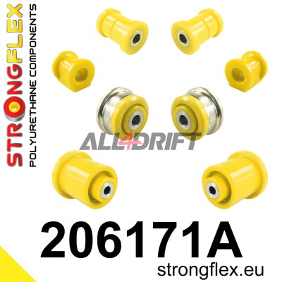 206171A Front suspension and rear torsion bar bush kit SPORT Fiat / Suzuki