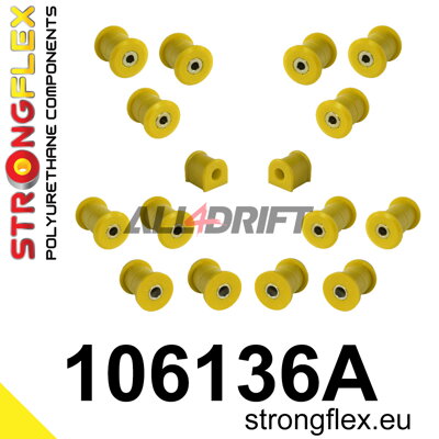 106136A Rear suspension bush kit SPORT - Mazda II (99-05) NB