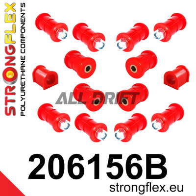 206156B Front and rear suspension bush kit - Suzuki Samurai / SJ410 / SJ413 (81-03)