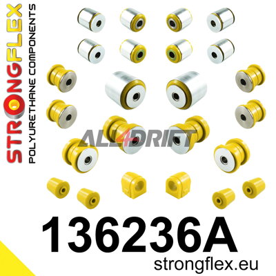 136236A Rear suspension bush kit SPORT Opel / Saab