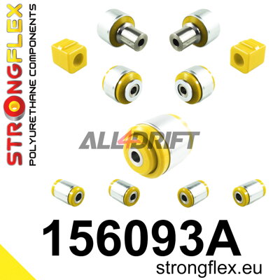 156093A Front and rear suspension bush kit SPORT - Renault III (14-18)