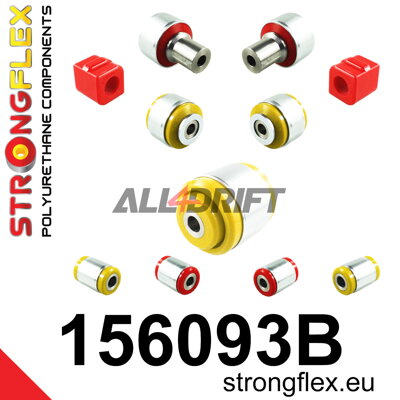 156093B Front and rear suspension bush kit - Renault III (14-18)