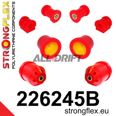 226245B Front suspension and rear subframe bush kit - Seat III (02-08) 6L