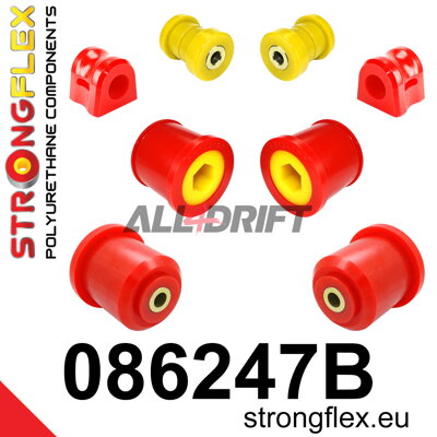 086247B Front suspension and rear subframe bush kit - Honda VIII (06-12) Hatchback FK / FN