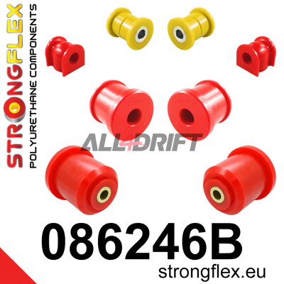 086246B Front suspension and rear subframe bush kit Honda City / Insight / Jazz