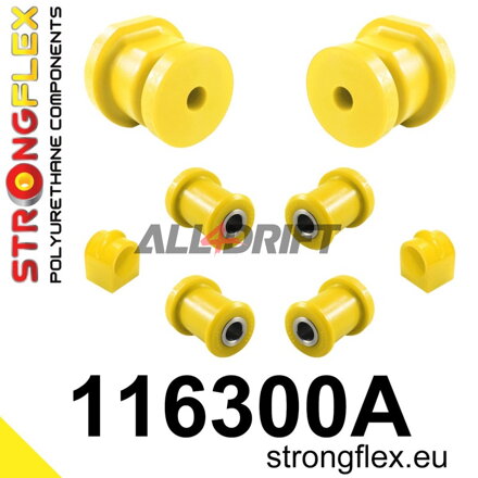 116300A Rear suspension bush kit SPORT - Mercedes W123 (76-86)