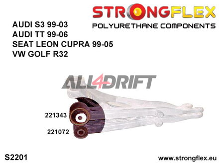 221343A Front arm front bush 45mm SPORT Audi / VW / Seat