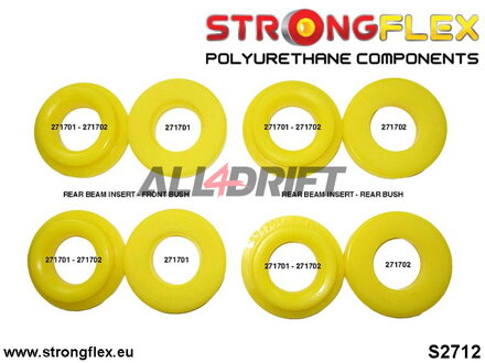 276182A Rear subframe mount inserts SPORT - Subaru I (12-21)