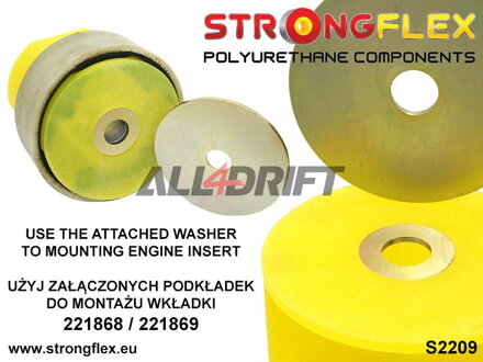 221868A Lower engine mount insert SPORT Audi / Seat / Škoda / VW