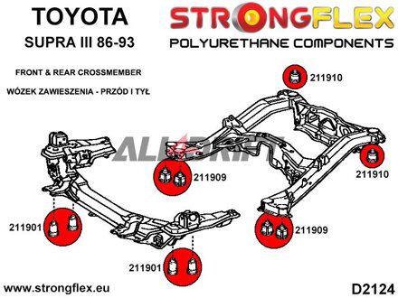 211909A Rear subframe - front bush SPORT - Toyota III (86-93) A70