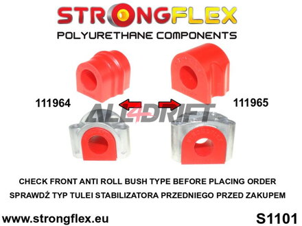 111965A Front anti roll bar bush SPORT - Mercedes W209 (02-10)