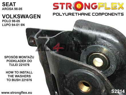 221076A Front arm rear bush SPORT - Seat Arosa 6H (98-04)