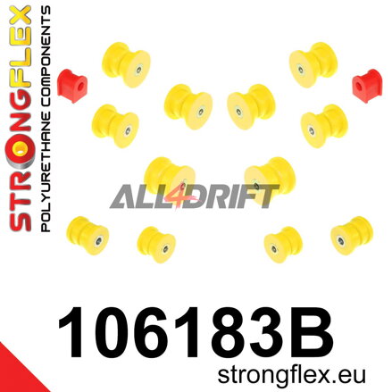 106183B Rear suspension bush kit - Mazda III (92-02) FD