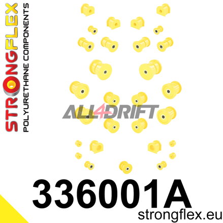 336001A Full suspension polyurethane bush kit SPORT - Jeep II (84-01) XJ