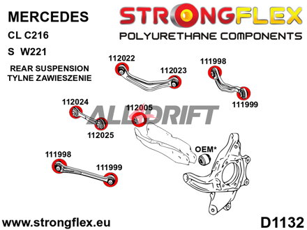 111999A Rear lower arm – outer bush SPORT - Mercedes GLK (08-15) X204