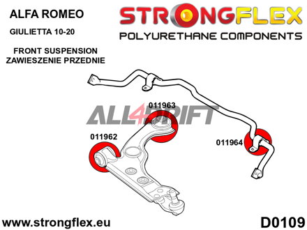 011962A Front lower arm – front bush SPORT - Alfa Romeo III (10-20) type 940