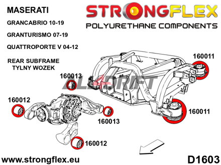 160011A Rear subframe bush SPORT - Maserati GranCabrio (10-19)