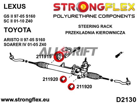 216246A Full suspension bush kit SPORT - Lexus II (97-05) S160