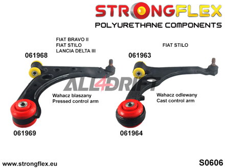 066067A Front suspension bush kit SPORT Fiat / Lancia