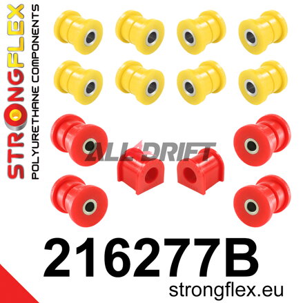 216277B Rear suspension bush kit - Toyota AT200 ST202 ST204 FWD