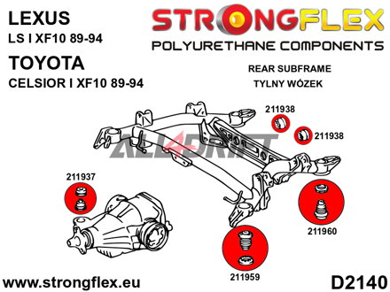 211937A Rear differential – front bush SPORT - Lexus I (89-94) XF10
