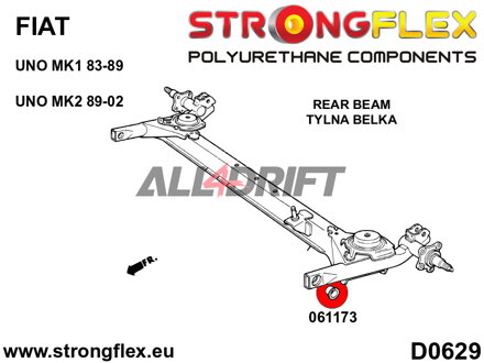 066076B Full suspension bush kit - Fiat Uno MK1/MK2/Turbo (83-02)