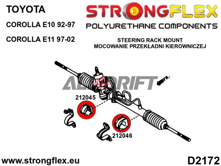 212045A Steering rack bush SPORT - Toyota E100 4WD