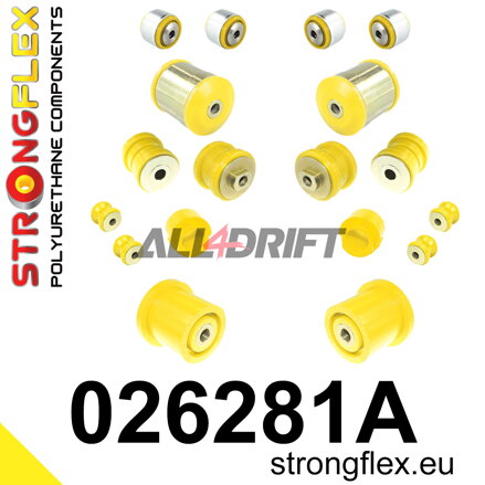 026281A Front suspension and rear trailing arm bush kit SPORT Audi / Škoda / VW