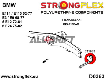 036126A Rear suspension bush kit SPORT BMW E3 / E9 / E12 / E24