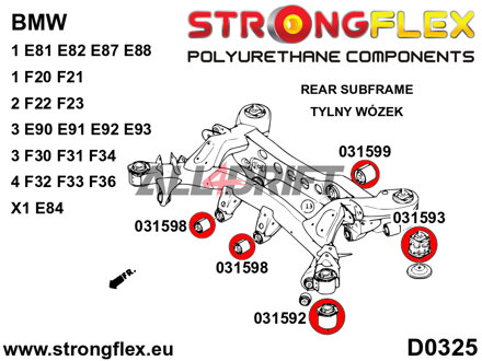 036215A Full suspension bush kit SPORT BMW E8x / E9x