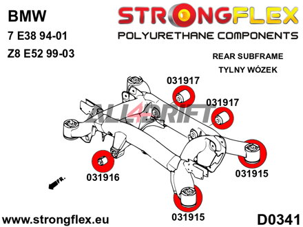 036132A Full suspension polyurethane bush kit SPORT BMW Z8