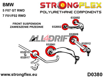 032012A Front lower arm outer bush SPORT - BMW F10 (10-17) Sedan RWD