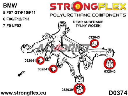 032040B Rear subframe rear bush BMW / Rolls-Royce