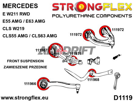 111966A Front suspension bush – front SPORT Mercedes