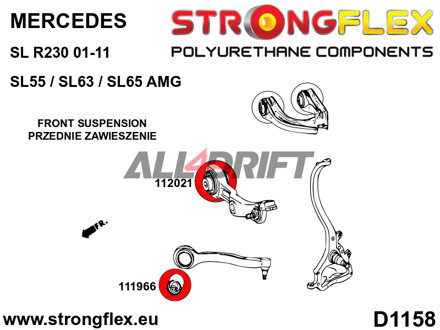 111966A Front suspension bush – front SPORT Mercedes