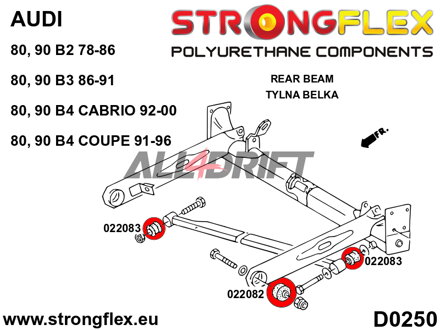 022083A Rear panhard rod mount SPORT Audi