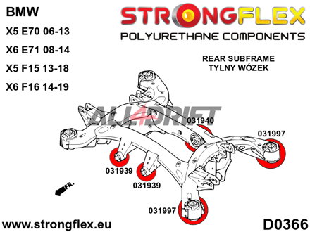 036057A Full suspension polyurethane bush kit SPORT BMW X5 / X6