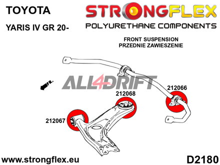 212067A Front arm front bush SPORT - Toyota IV (20-) GR-FOUR