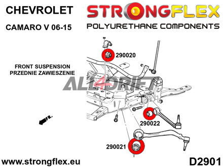 296104A Full suspension bush kit SPORT - Chevrolet Camaro V (09-15)