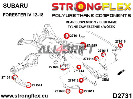 271699A Rear subframe bush SPORT - Subaru I (12-21)