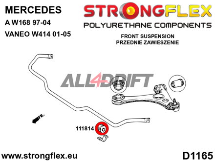 111814A Front anti roll bar inner bush SPORT Chrysler / Mercedes